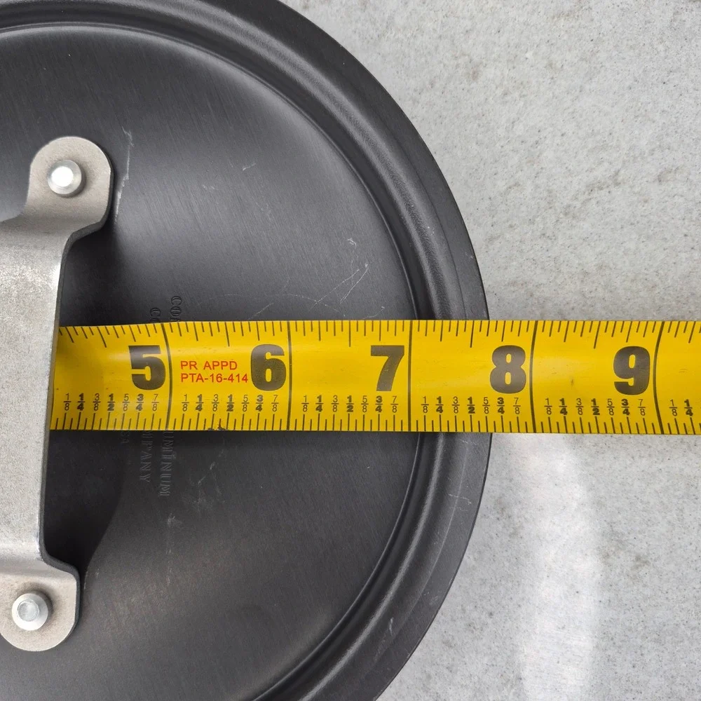Commercial Aluminum Cookware Co Lid 306 Hard Anodized 8.5 Inch Black